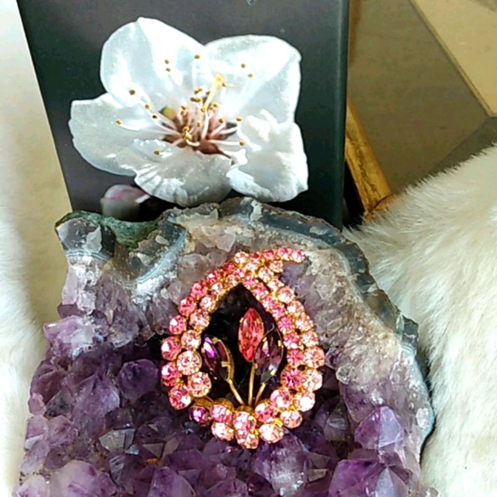 Vintage Austrian Crystal Brooche
